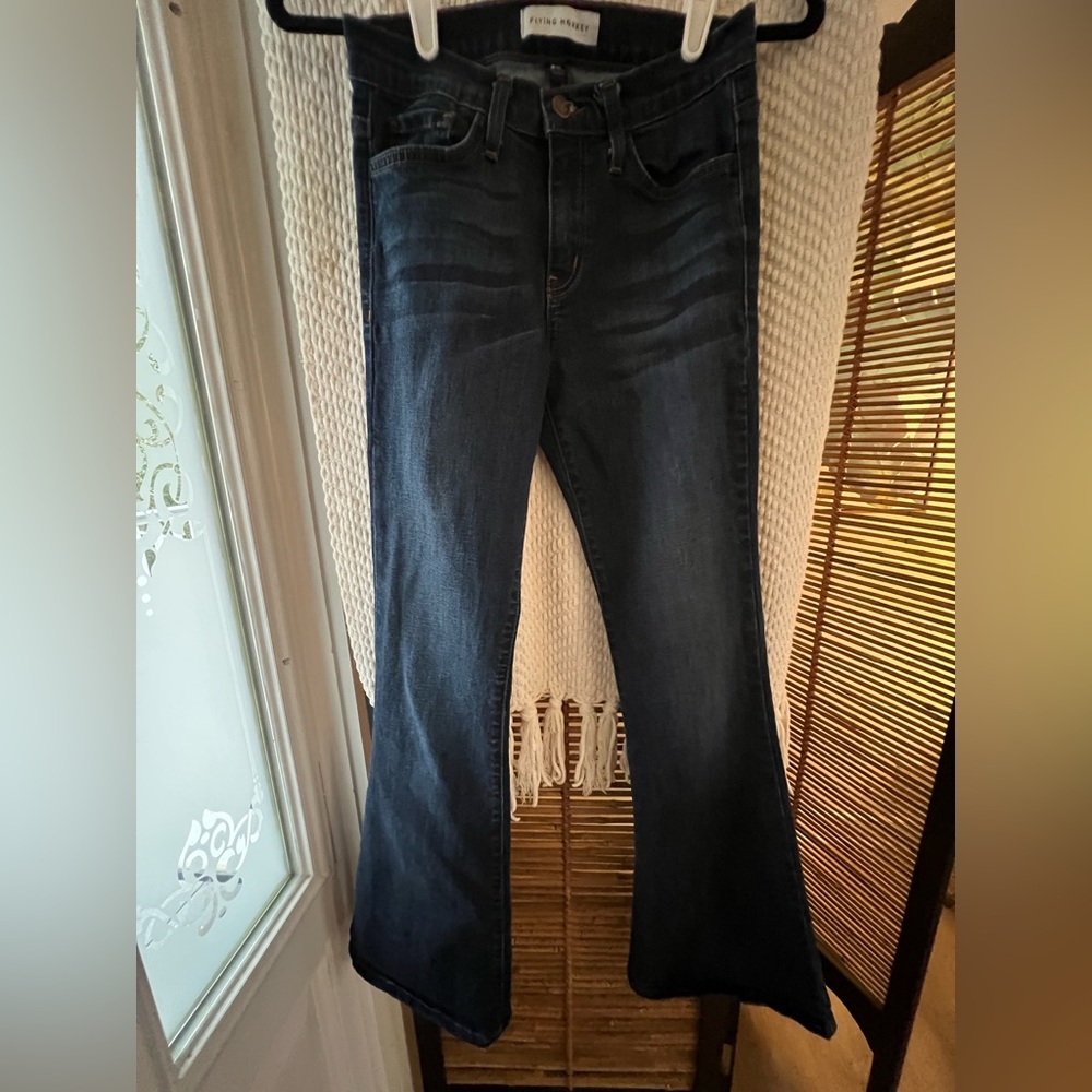 Flying Monkey Dark Blue Flare Jeans